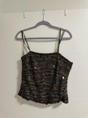 Frank Usher Vintage Sequin Corset Top